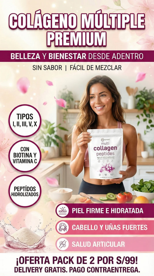 PACK 2 PREMIUM |  MULTICOLLAGEN  PEPTIDES | 2 A 99, UNICA OFERTA