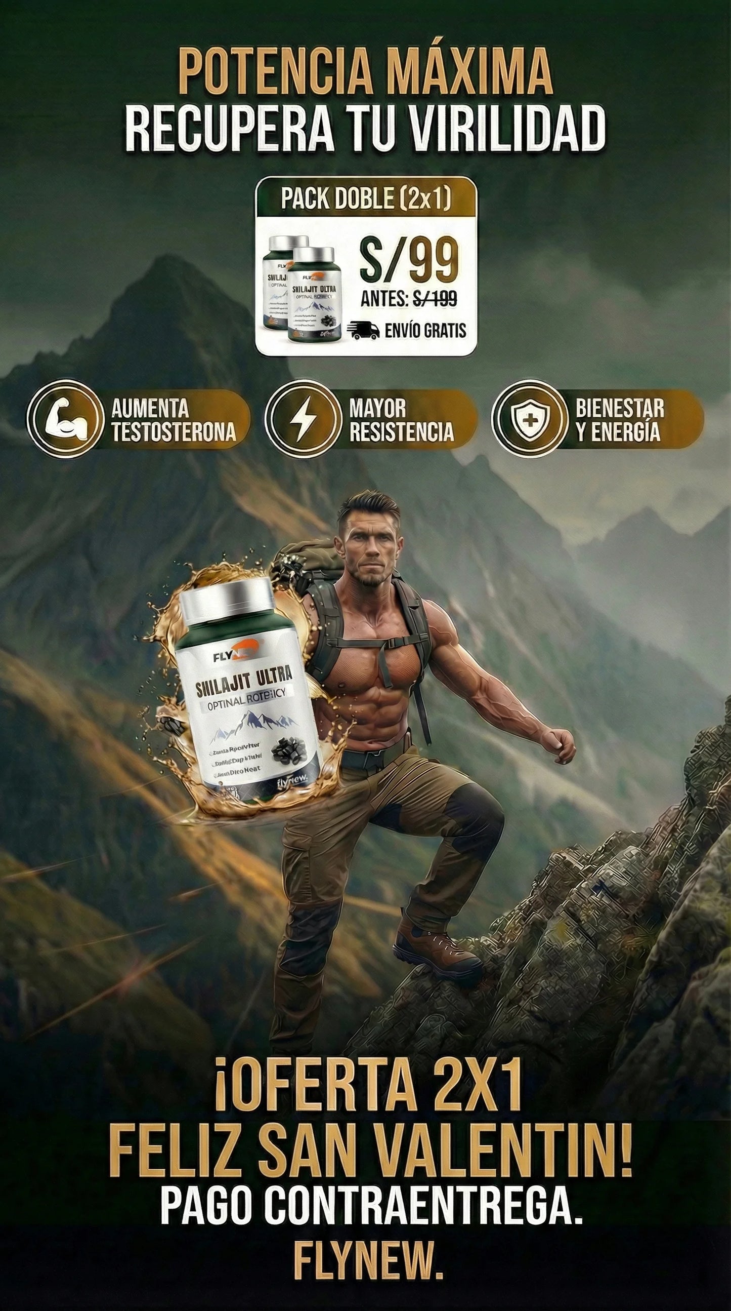 PACK 2 PREMIUM | SHILAJIT ULTRA 2 A 99, UNICA OFERTA