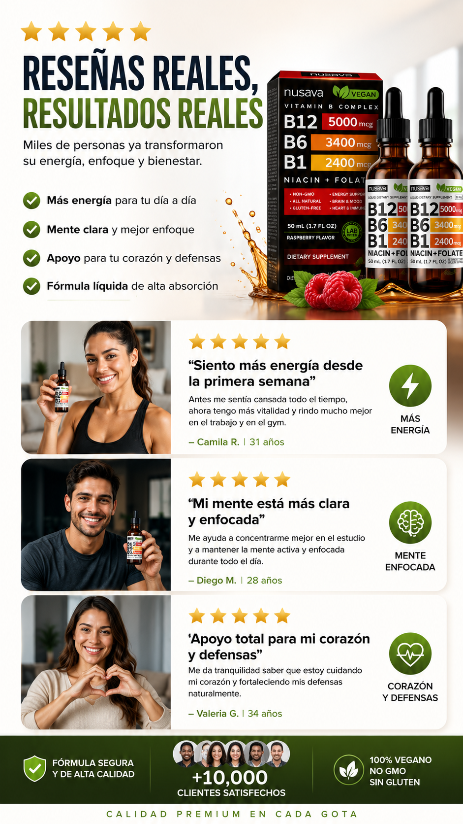 PACK X2 PREMIUM |  VITAMINA B12 B6 B1  NUVASA IMP | 2 A 89, 4 A 159
