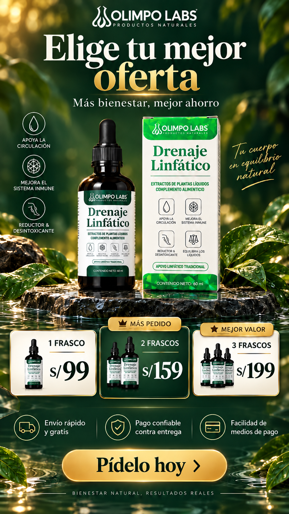 PRECIO UNICA I DRENAJE LINFATICO I 1 X S/ 99 2 X S/ 159 3 X S/ 199