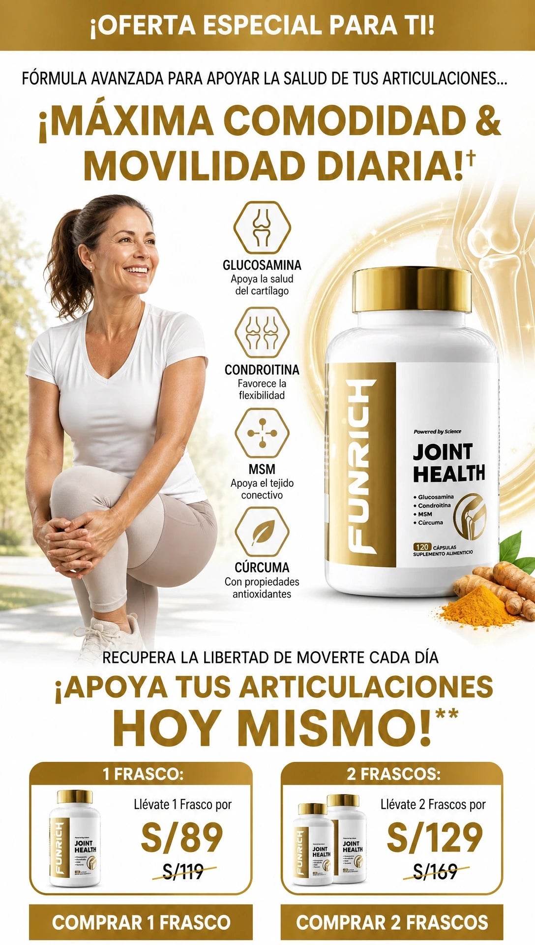 PRECIO UNICO | JOIN HEALTH 120 CAPSULAS | 1 FRASCO S/ 89  2 FRASCO S/ 129