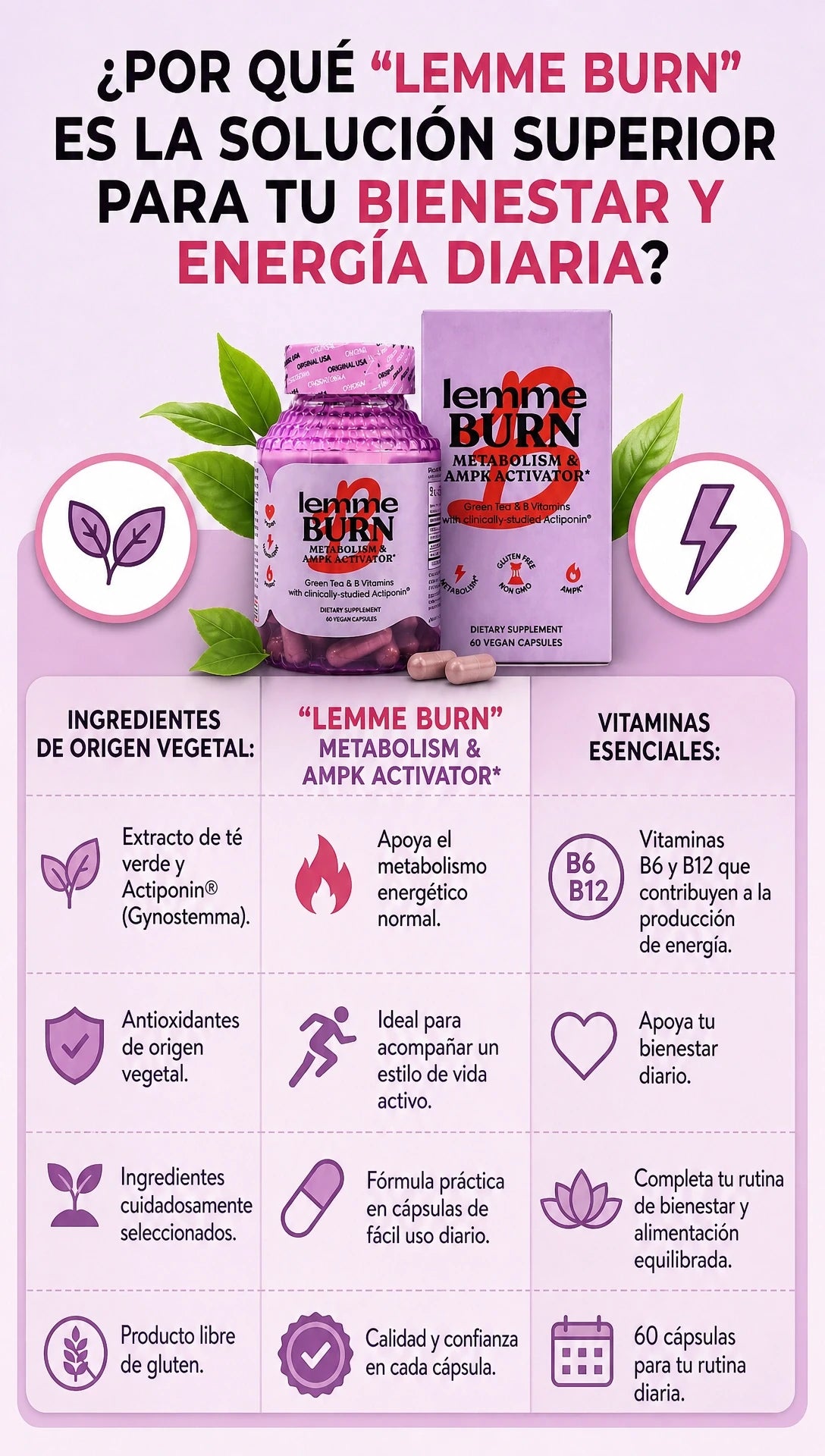 | LEMME BURN   | 1 FRASCO 89 3 FRASCOS S\129  3 FRACOS S\169