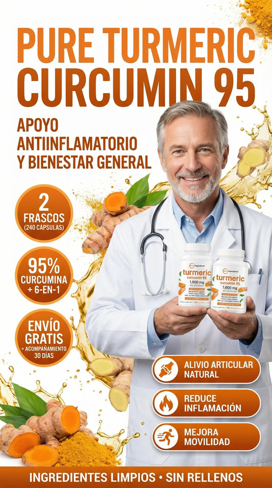 PACK 2 PREMIUM TURMERIC CURCUMIN 95 + ACOMPAÑAMIENTO EN SALUD 60 2 X  99, UNICA OFERTA